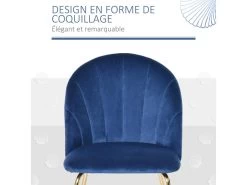 Lot De 2 Chaises Style Art-déco Dossier Strié Arrondi Piètement Métal Doré Incliné Effilé Velours Bleu Roi 11 Lot De 2 Chaises Style Art-déco Dossier Strié Arrondi Piètement Métal Doré Incliné Effilé Velours Bleu Roi -Magasin de meubles de restaurant chaise 12446429