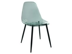 FUNIO - Lot De 4 Chaises Bleues Transparentes Et Métal 9 FUNIO - Lot De 4 Chaises Bleues Transparentes Et Métal -Magasin de meubles de restaurant chaise 12599355