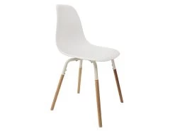 FLUK - Lot De 2 Chaises Polypropylène Blanc Et Bois 9 FLUK - Lot De 2 Chaises Polypropylène Blanc Et Bois -Magasin de meubles de restaurant chaise 12599435