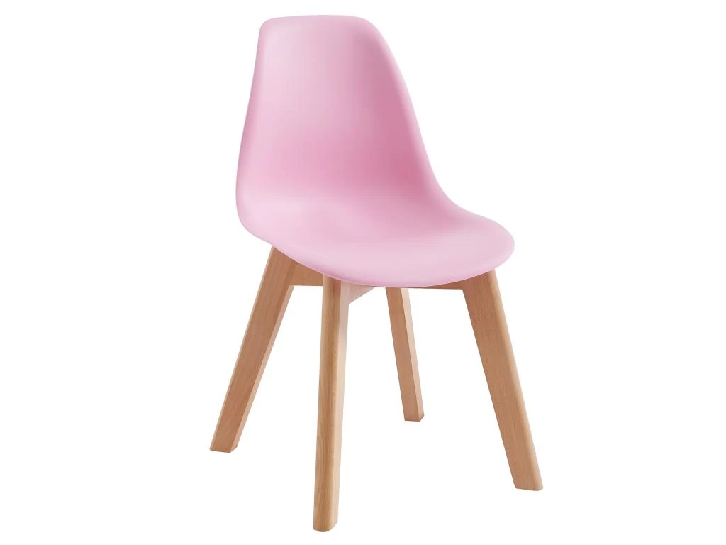 Lot De 2 Chaises Enfant En Polypropylène Et Hêtre - Rose - LILINOU 6 Lot De 2 Chaises Enfant En Polypropylène Et Hêtre - Rose - LILINOU – Image 4