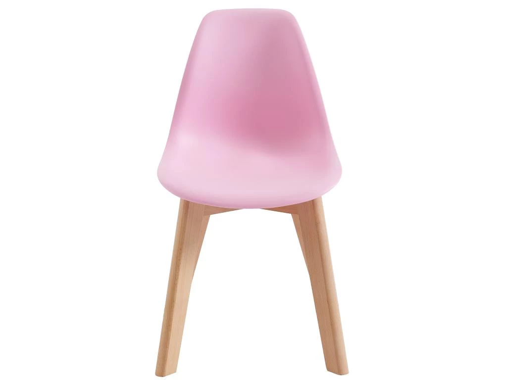 Lot De 2 Chaises Enfant En Polypropylène Et Hêtre - Rose - LILINOU 5 Lot De 2 Chaises Enfant En Polypropylène Et Hêtre - Rose - LILINOU – Image 3