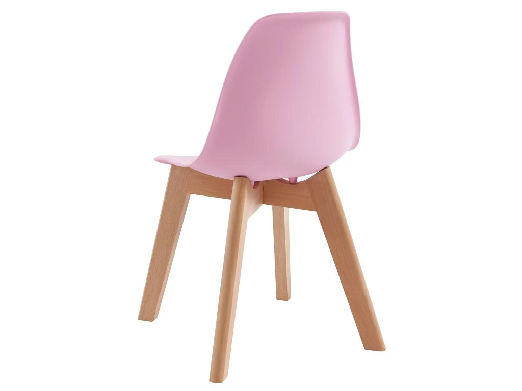 Lot De 2 Chaises Enfant En Polypropylène Et Hêtre - Rose - LILINOU 7 Lot De 2 Chaises Enfant En Polypropylène Et Hêtre - Rose - LILINOU – Image 5