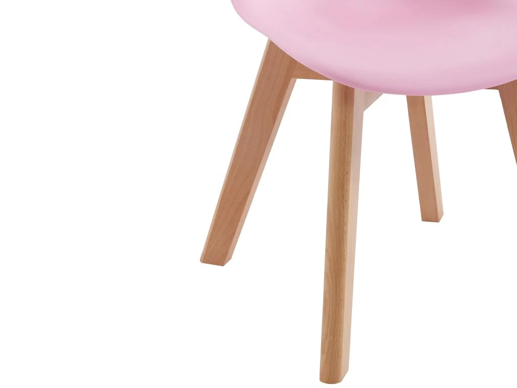 Lot De 2 Chaises Enfant En Polypropylène Et Hêtre - Rose - LILINOU 9 Lot De 2 Chaises Enfant En Polypropylène Et Hêtre - Rose - LILINOU – Image 7