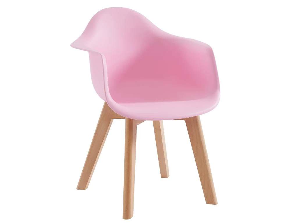 Lot De 2 Chaises Enfant Avec Accoudoirs En Polypropylène Et Hêtre - Rose - POUPINETTE 6 Lot De 2 Chaises Enfant Avec Accoudoirs En Polypropylène Et Hêtre - Rose - POUPINETTE – Image 4