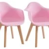 Lot De 2 Chaises Enfant Avec Accoudoirs En Polypropylène Et Hêtre - Rose - POUPINETTE 2 Lot De 2 Chaises Enfant Avec Accoudoirs En Polypropylène Et Hêtre - Rose - POUPINETTE -Magasin de meubles de restaurant chaise 12653961