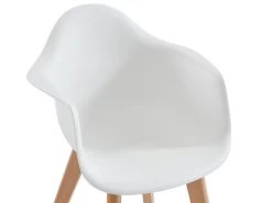 Lot De 2 Chaises Enfant Avec Accoudoirs En Polypropylène Et Hêtre - Blanc - POUPINETTE 15 Lot De 2 Chaises Enfant Avec Accoudoirs En Polypropylène Et Hêtre - Blanc - POUPINETTE -Magasin de meubles de restaurant chaise 12654103