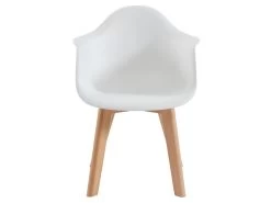 Lot De 2 Chaises Enfant Avec Accoudoirs En Polypropylène Et Hêtre - Blanc - POUPINETTE 12 Lot De 2 Chaises Enfant Avec Accoudoirs En Polypropylène Et Hêtre - Blanc - POUPINETTE -Magasin de meubles de restaurant chaise 12654105