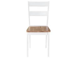 Lot De 4 Chaises De Salle à Manger Cuisine Design Classique Bois D'hévéa Massif Blanc CDS021228 -Magasin de meubles de restaurant chaise 12694689