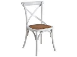 Chaise De Bistrot En Bouleau Et Rotin