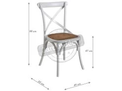 Chaise De Bistrot En Bouleau Et Rotin -Magasin de meubles de restaurant chaise 12739605