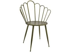 Chaise En Métal Doré Antique Gatsby