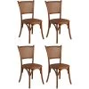 Chaise En Hêtre Et Rotin, Dossier En Cannage Lot De 4 1 Chaise En Hêtre Et Rotin, Dossier En Cannage Lot De 4 -Magasin de meubles de restaurant chaise 12745519