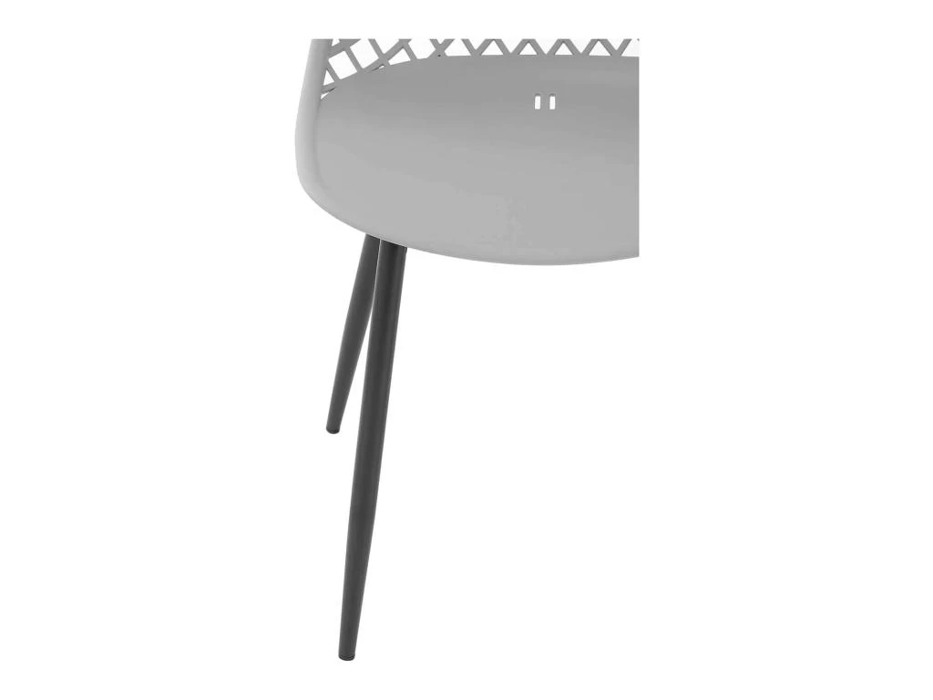 Lot De 4 Chaises Salon Salle à Manger Restaurant Cafés Bureaux Terrasses Salles D'attente 150 Kg Max Dossier Avec Fentes D'aération Gris Pâle 14_0005994 6 Lot De 4 Chaises Salon Salle à Manger Restaurant Cafés Bureaux Terrasses Salles D'attente 150 Kg Max Dossier Avec Fentes D'aération Gris Pâle 14_0005994 – Image 4