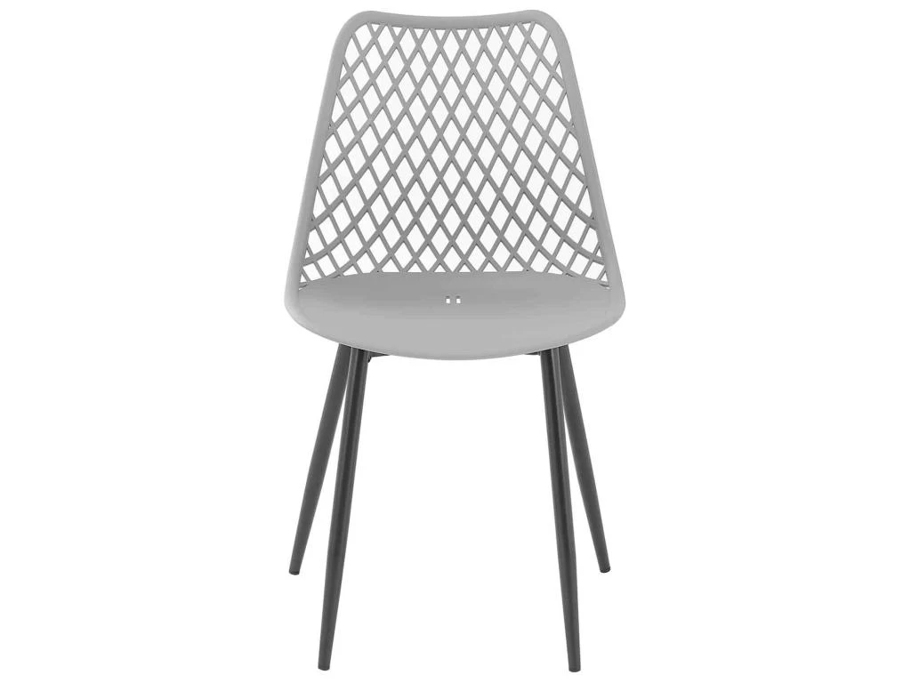 Lot De 4 Chaises Salon Salle à Manger Restaurant Cafés Bureaux Terrasses Salles D'attente 150 Kg Max Dossier Avec Fentes D'aération Gris Pâle 14_0005994 7 Lot De 4 Chaises Salon Salle à Manger Restaurant Cafés Bureaux Terrasses Salles D'attente 150 Kg Max Dossier Avec Fentes D'aération Gris Pâle 14_0005994 – Image 5
