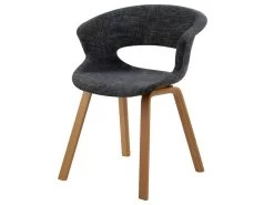 Chaise Viking En Tissu Gris Foncé