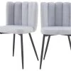 Chaise Rosy En Tissu Gris (lot De 2) 2 Chaise Rosy En Tissu Gris (lot De 2) -Magasin de meubles de restaurant chaise 13003767