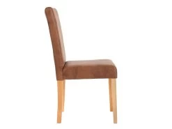 Lot De 4 Chaises De Salle à Manger Synthétique Marron Vieilli Pieds Clairs CDS04151 -Magasin de meubles de restaurant chaise 13014999