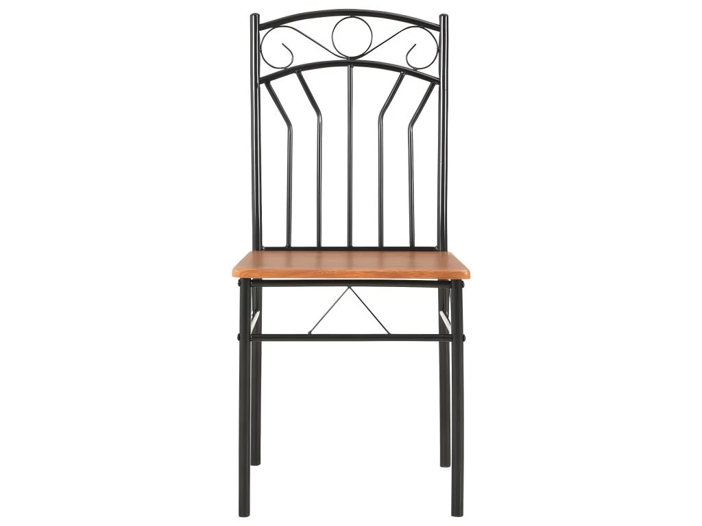 Lot De 2 Chaises De Salle à Manger Cuisine Design Classique Marron MDF CDS020701 5 Lot De 2 Chaises De Salle à Manger Cuisine Design Classique Marron MDF CDS020701 – Image 3