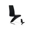 Duo De Chaises Simili Cuir Noir - ZAIA -Magasin de meubles de restaurant chaise 13067267