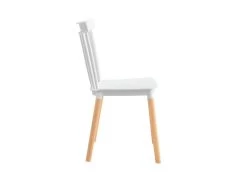 Pack 4 Chaises De Salle à Manger Valencia Blanc 44x52.5x81.5cm Thinia Home -Magasin de meubles de restaurant chaise 13100411