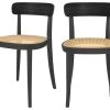 Chaise Aslaug En Bois Noir (lot De 2) -Magasin de meubles de restaurant chaise 13135179