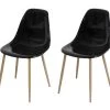Lot De 2 Chaises Cristal Transparent Noir - L 47 X P 54 X H 84 Cm - CLODY 2 Lot De 2 Chaises Cristal Transparent Noir - L 47 X P 54 X H 84 Cm - CLODY -Magasin de meubles de restaurant chaise 13272687