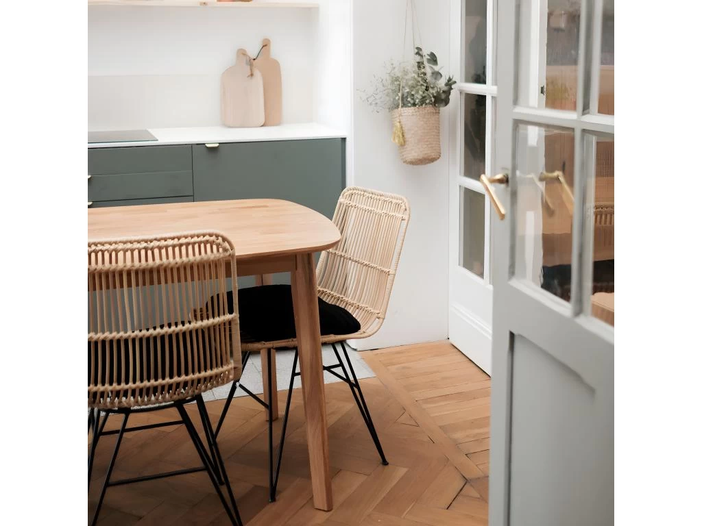 Uyuni - Lot De 2 Chaises Design En Rotin - Couleur - Naturel 4 Uyuni - Lot De 2 Chaises Design En Rotin - Couleur - Naturel – Image 2