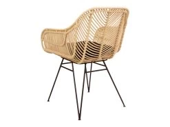 Nunuhai - Fauteuil De Table En Rotin - Couleur - Naturel -Magasin de meubles de restaurant chaise 13296253