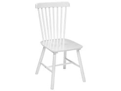 Chaise De Table Blanche En Bois D'Hévéa H 87 Cm