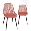 Lot De 2 Chaises De Cuisine Design Ajouré SELI (rouge) -Magasin de meubles de restaurant chaise 13581245