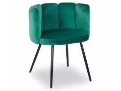 Lot De 2 Chaises Amela Velours Vert -Magasin de meubles de restaurant chaise 13698223