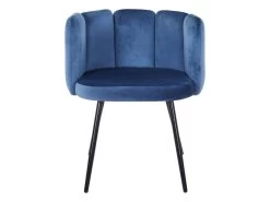 Lot De 2 Chaises Amela Velours Bleu -Magasin de meubles de restaurant chaise 13698275