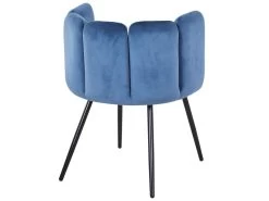 Lot De 2 Chaises Amela Velours Bleu -Magasin de meubles de restaurant chaise 13698279