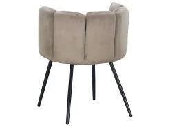 Lot De 2 Chaises Amela Velours Taupe -Magasin de meubles de restaurant chaise 13698287