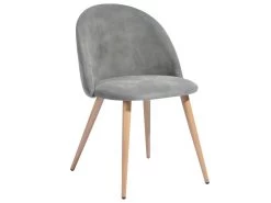 URBAN MEUBLE Scandinave Salle À Manger Salon Chaises Gris Tissu Siège, Rembourré, Pieds En Bois Avec Dossier 47*55.5*78cm -Magasin de meubles de restaurant chaise 13818127