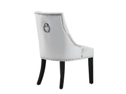 Chaise De Salle à Manger Windsor Simple - Rembourrage En Velours Moelleux Et Pieds En Bois Massif Robustes - Parfait Pour Votre Salle à Manger Et Salon - Gris Clair -Magasin de meubles de restaurant chaise 13971017