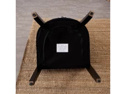 Ensemble De 2 Chaises De Salle à Manger Windsor - Rembourrage En Velours Moelleux Et Pieds En Bois Massif Robustes - Parfait Pour Votre Salle à Manger Et Salon - Noir -Magasin de meubles de restaurant chaise 13971543