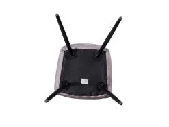 Ensemble De 2 Chaises De Salle à Manger Camden - Tapissées De Velours Avec Pieds En Métal - Gris Clair -Magasin de meubles de restaurant chaise 14148171