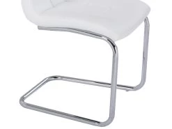 Lot De 6 Chaises NADYA - Simili - Blanc -Magasin de meubles de restaurant chaise 14273189