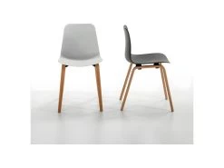 Quatuor De Chaises Blanc - LUCIE -Magasin de meubles de restaurant chaise 14341159