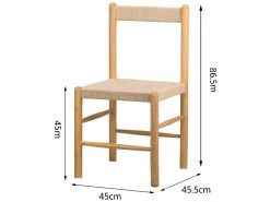 Lot De 2 Chaises En Bois Massif Et Corde Naturelle 11 Lot De 2 Chaises En Bois Massif Et Corde Naturelle -Magasin de meubles de restaurant chaise 14426609