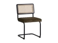 Duo De Chaises Métal/Rotin/Vert- MARIETTE -Magasin de meubles de restaurant chaise 14430523