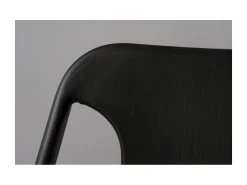 LEANDRE - Lot De 2 Chaises Noires Acacia Et Acier 10 LEANDRE - Lot De 2 Chaises Noires Acacia Et Acier -Magasin de meubles de restaurant chaise 14656807
