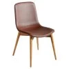 Chaise En Simili Cuir Et Bois Noyer 4043 ANGEL CERDA -Magasin de meubles de restaurant chaise 14721645