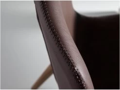 Chaise En Simili Cuir Et Bois Noyer 4043 ANGEL CERDA -Magasin de meubles de restaurant chaise 14721659