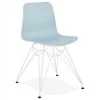 Chaise Design "Spider" 83cm Bleu & Blanc -Magasin de meubles de restaurant chaise 15611981