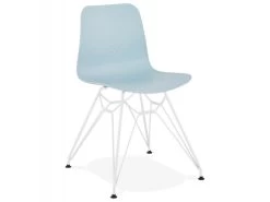 Chaise Design "Spider" 83cm Bleu & Blanc