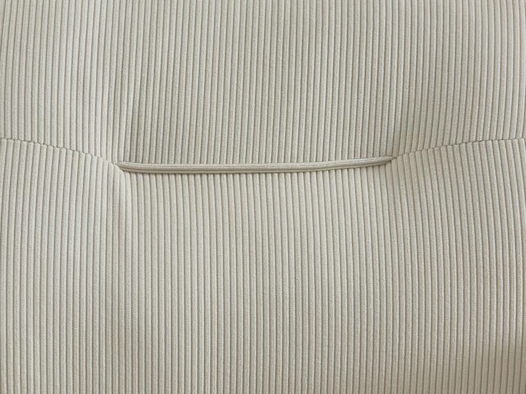 Lot De 2 Chaises Avec Accoudoirs En Velours Côtelé Et Métal - Crème - MILBIA 10 Lot De 2 Chaises Avec Accoudoirs En Velours Côtelé Et Métal - Crème - MILBIA – Image 8