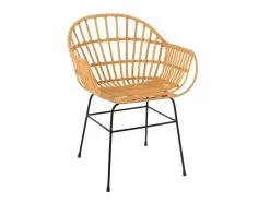 Chaise Design En Rotin "Keni" 80cm Naturel