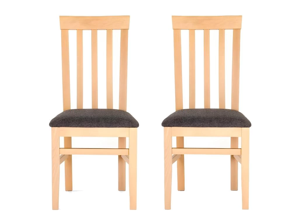 Lot De 2 Chaises Design "Pelham" 99cm Gris 3 Lot De 2 Chaises Design "Pelham" 99cm Gris